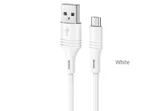 Кабель USB - MicroUSB BOROFONE BX43 CoolJoy 2.4А, 1 м (белый)