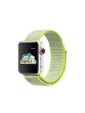 Ремешок тканевый Apple Watch 42mm, 44mm, 45mm, 49mm (светло - зелёный)