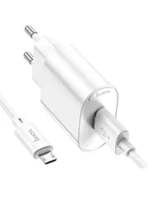 Сетевое зарядное устройство Hoco C109A, 10.5W быстрая зарядка (QC 3.0), MicroUSB (белый)