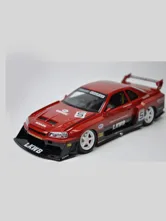 Машинка металлическая Nissan Skyline LB-ER34 (красный)