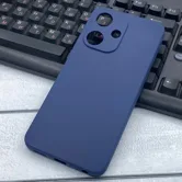 Cиликоновый чехол FASHION CASE INFINIX HOT 30i (4G) 2023 (темно-синий)