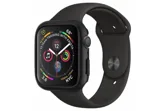 Чехол + защитное стекло + ремешок на часы Apple Watch 44mm Case / Кейс накладка 44мм (черный)
