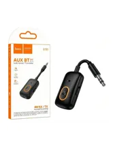 Адаптер (ресивер) Bluetooth - AUX HOCO E151 Graceful, с аккумулятором, BT v.5.4, RX/TX (черный)