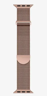 Ремешок металлический магнитный миланская петля Apple Watch, 42mm,44mm, 45mm, 49mm (бронзовый)