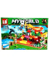 Конструктор Майнкрафт Горки, MyWorld NO.LB539, 227+деталей