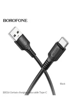 Кабель Borofone BX116 USB - Type-c 3A Joy (черный)
