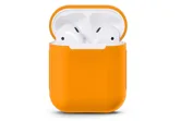 Чехол силиконовый для Airpods 2 (оранжевый)