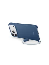 Чехол силиконовый Beats со шнурком-подставкой для iPhone 17 Pro Max (синий)