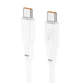 Кабель HOCO X93 Force, Type-C - Type-C, 100W, 1 м (белый)