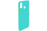 Чехол силиконовый без бренда для Huawei Y7P, Huawei P40 Lite E, Button (бирюзовый)