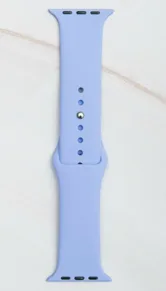 Ремешок силиконовый Apple Watch 42mm, 44mm, 45mm, 49mm (лавандовый)