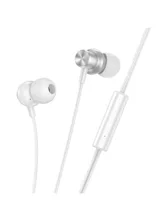 Проводные наушники HOCO M110 Encourage, Jack 3.5mm, 1.2 м (серебро)