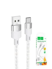 Кабель USB - Type-C HOCO X99 силиконовый 2.4A, 1 м (серый)