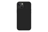Чехол силиконовый для Apple iPhone 14, iPhone 13 с открытой камерой (черный)