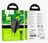 Сетевое зарядное устройство HOCO CS23A, Lightning - Type-c (черный)