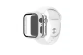 Чехол + защитное стекло + ремешок на часы Apple Watch 40mm Case / Кейс накладка 40мм (белый)