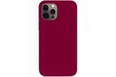 Чехол силиконовый для Apple iPhone 12 Pro Max с открытой камерой (бордовый)