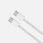 Кабель Type-C - Type - C PD 60W в оригинальной оплетке тех. упаковка  (белый)