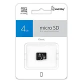 Карта памяти MicroSD 4GB Smart Buy Class 4 без адаптера