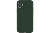 Чехол силиконовый с защитой камеры для Apple iPhone 11 (темно - зеленый)