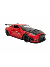 Машинка металлическая Nissan Skyline GT-R R35 (черно-белый, красный)