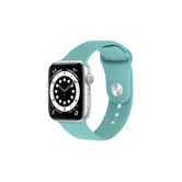 Ремешок силиконовый Apple Watch 38mm, 40mm, 41mm, ML (бирюзовая мята)