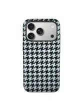 Чехол пластиковый карбон LUXO Life с MagSafe Apple iPhone 17 Pro Max (черно-белый узор)
