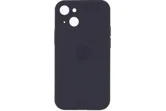 Чехол силиконовый с защитой камеры для Apple iPhone 14, iPhone 13 (графит)