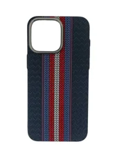 Чехол пластиковый карбон LUXO Life с MagSafe Apple iPhone 14, iPhone 13  Вязяная Полоса