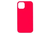 Чехол силиконовый для Apple iPhone 14, iPhone 13 с открытой камерой (ярко-розовый)