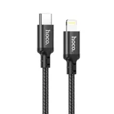 Кабель Type-C - Lightning HOCO X14, 3м тканевый (черный)