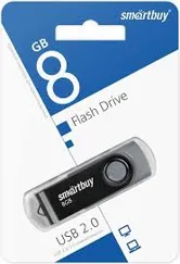 Флеш-накопитель USB 8GB Smart Buy Twist (черный)