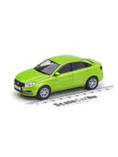 Машинка металлическая LADA VESTA (черный, синий, зеленый)