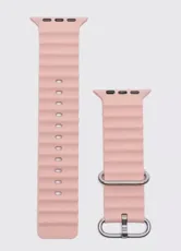 Ремешок силиконовый Binkson Apple Watch 38mm, 40mm, 41mm (светло-розовый)