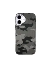 Чехол пластиковый карбон LUXO Life с MagSafe Apple iPhone 17 (камуфляж серый )