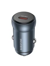 Автомобильное зарядное устройство BOROFONE BZ32 Fresh 1xUSB-C, PD30W (серый)