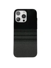 Чехол пластиковый карбон LUXO Life с MagSafe Apple iPhone 15 Pro Max Точки (черный, белый)