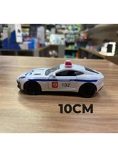 Машинка металлическая ДПС полиция 10см (белый, синий)