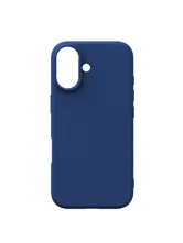 Чехол силиконовый для Apple iPhone 17 с открытой камерой (темно-синий)