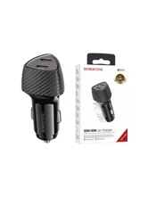 Автомобильное зарядное устройство 2USB-C BOROFONE BZ31D Solid PD60W (черный)