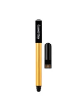 Флеш-накопитель USB 32Gb SmartBuy Gel Pen Gold, Ручка-флешка-стилус (золото)