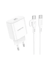 Сетевое зарядное устройство BOROFONE BA81A, 3A, 20W, Type-C  (белый)