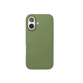Чехол силиконовый для Apple iPhone 16 с открытой камерой (хаки)