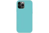 Чехол силиконовый для Apple iPhone 13 Pro Max с открытой камерой (бирюзовый)