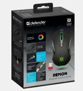 Беспроводная игровая мышь DEFENDER Demon GM-534,3200dpi, 500мАч (черный)