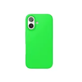 Чехол силиконовый для Apple iPhone 16  (ярко-зеленый)