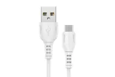 Кабель USB - MicroUSB BOROFONE BX51 Triumph 2.4A 1 метр (белый)