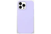 Чехол силиконовый для Apple iPhone 14 Pro Max с открытой камерой (лавандовый) 