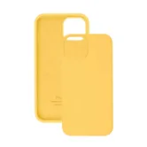 Чехол силиконовый для Apple iPhone 15 Pro с открытой камерой (желтый)