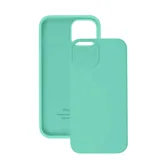 Чехол силиконовый для Apple iPhone 15 Pro с открытой камерой (бирюзовый)